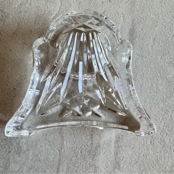 Waterford Crystal ABBEY Cut Glass Gold Face Quartz Desk Clock - Picture 6 of 14